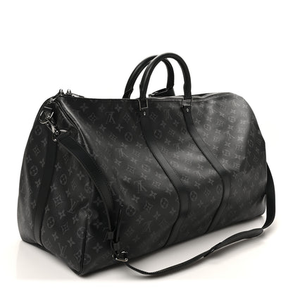 Louis Vuitton Monogram Eclipse Keepall Bandouliere 55 2 of 9