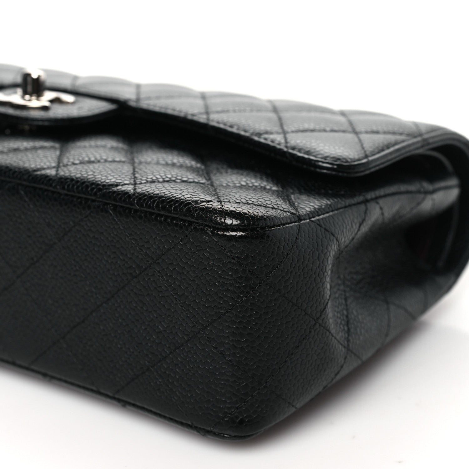 Chanel Caviar Quilted Medium Double Flap Black 10 of 13