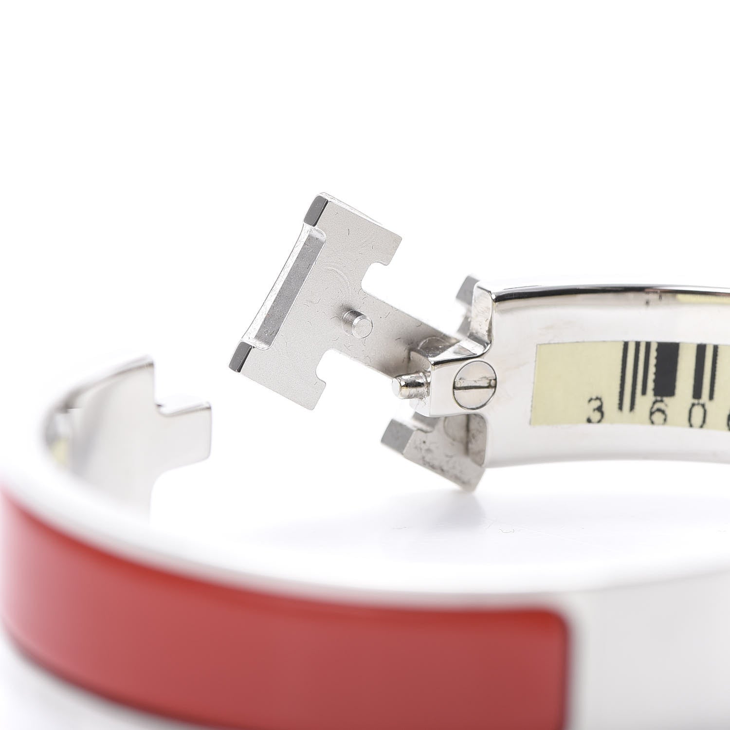 Hermes Enamel Narrow Clic Clac H Bracelet PM Rouge 5 of 5