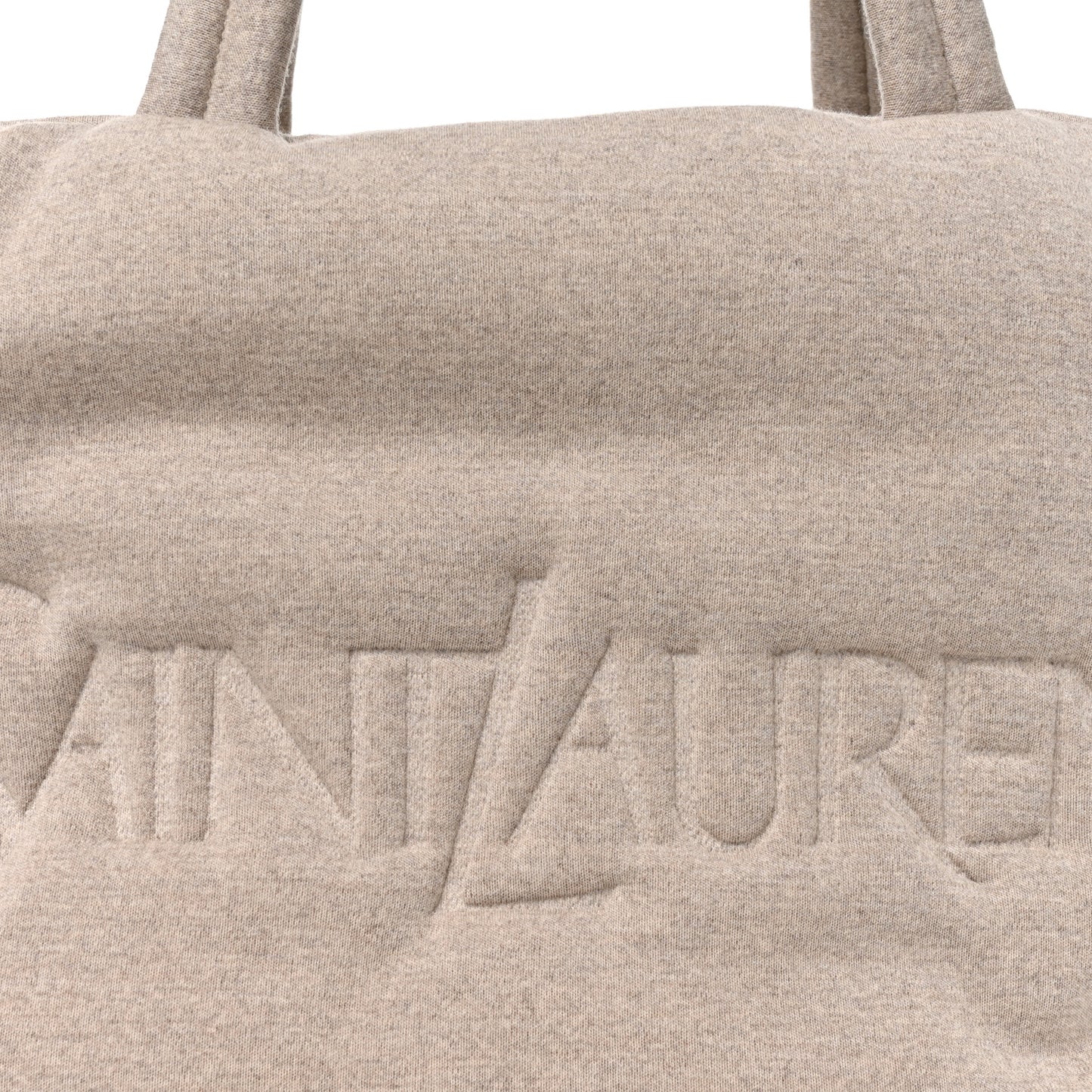 Jersey Wide Puffer Tote Chalk Beige