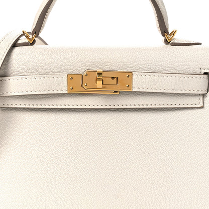 Hermes Chevre Mysore Mini Kelly Sellier 20 Mushroom 8 of 13