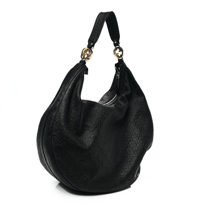 Gucci Guccissima Large GG Twins Hobo Black 5 of 26