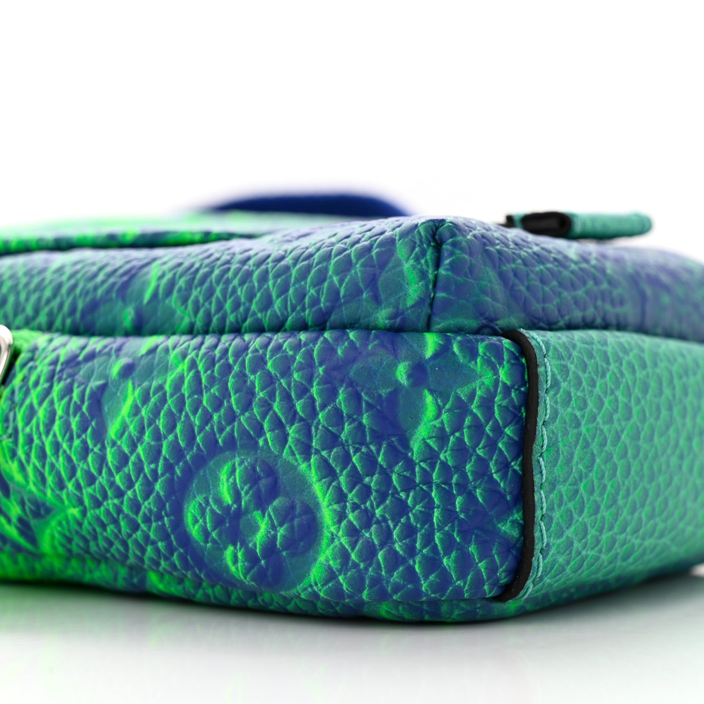 Taurillon Illusion Double Phone Case Bleu Vert