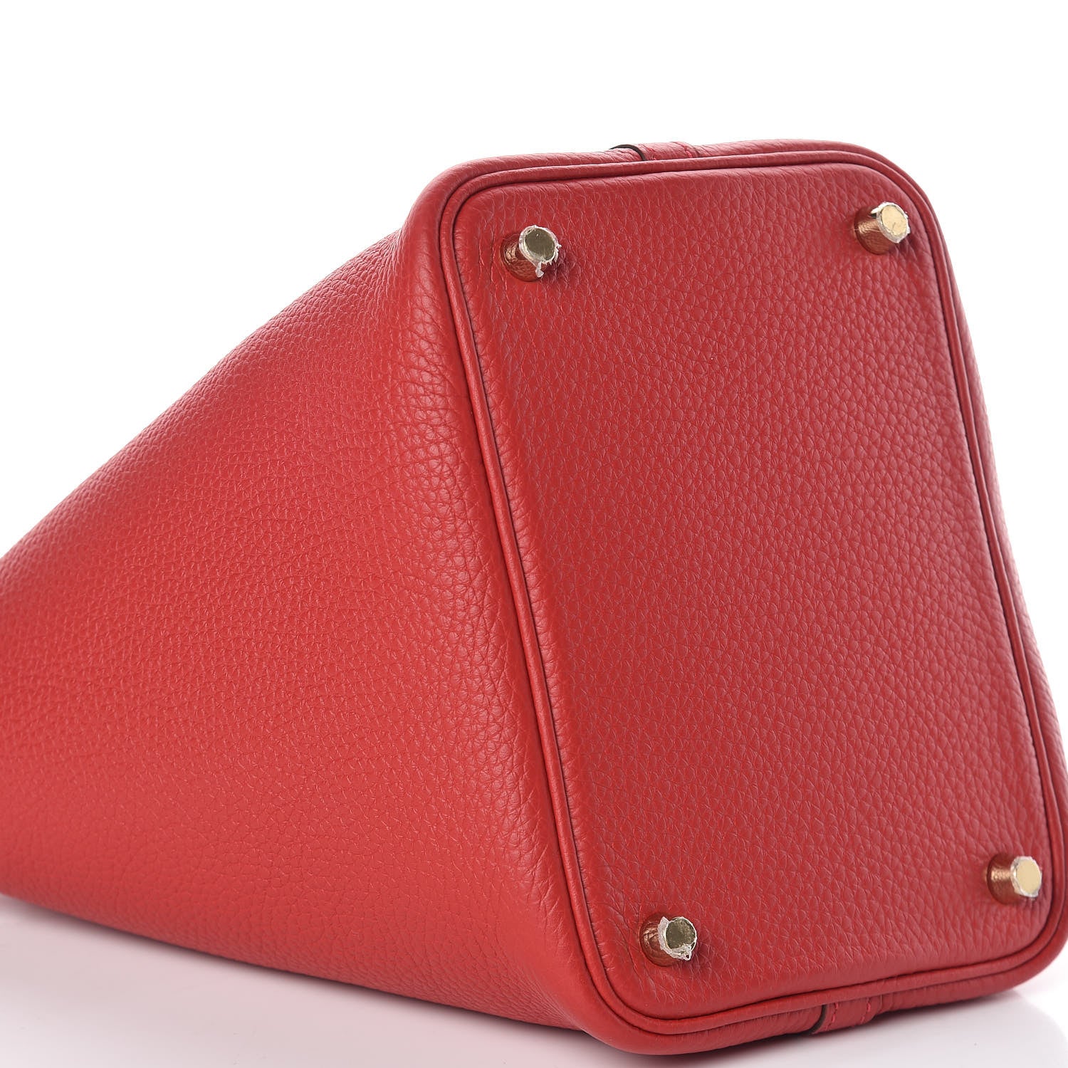 Hermes Taurillon Clemence Picotin Lock 18 PM Rouge Casaque 8 of 9