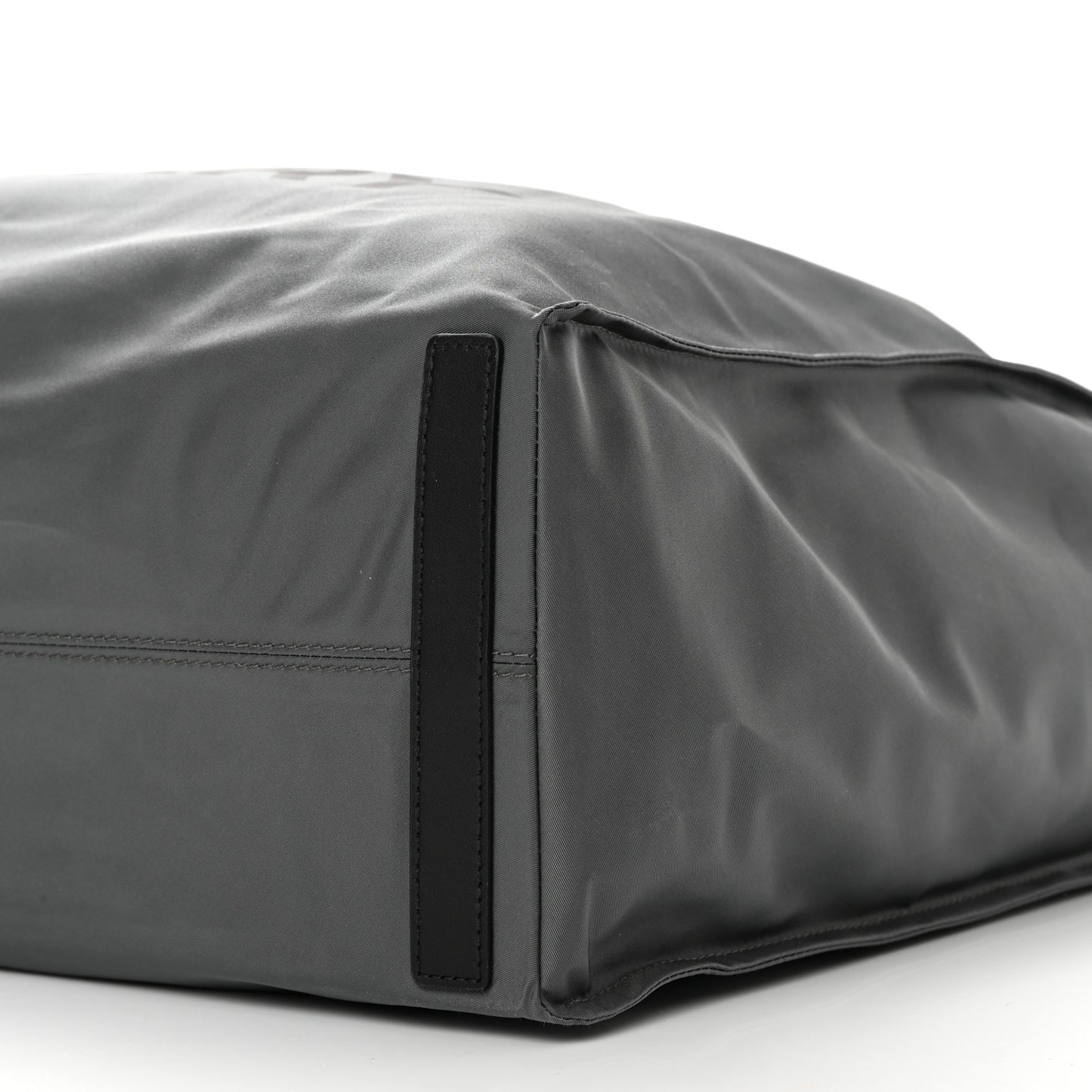 Nylon Logo Tote Bag Grey