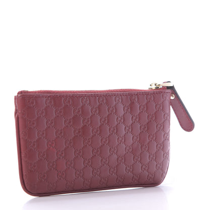 Gucci Microguccissima Key Ring Coin Case Hibiscus Red 3 of 10