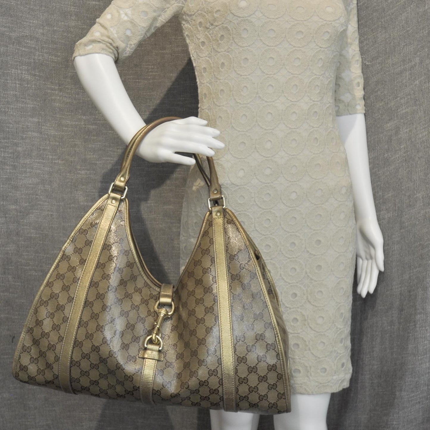 Crystal Monogram Large Joy Shoulder Bag