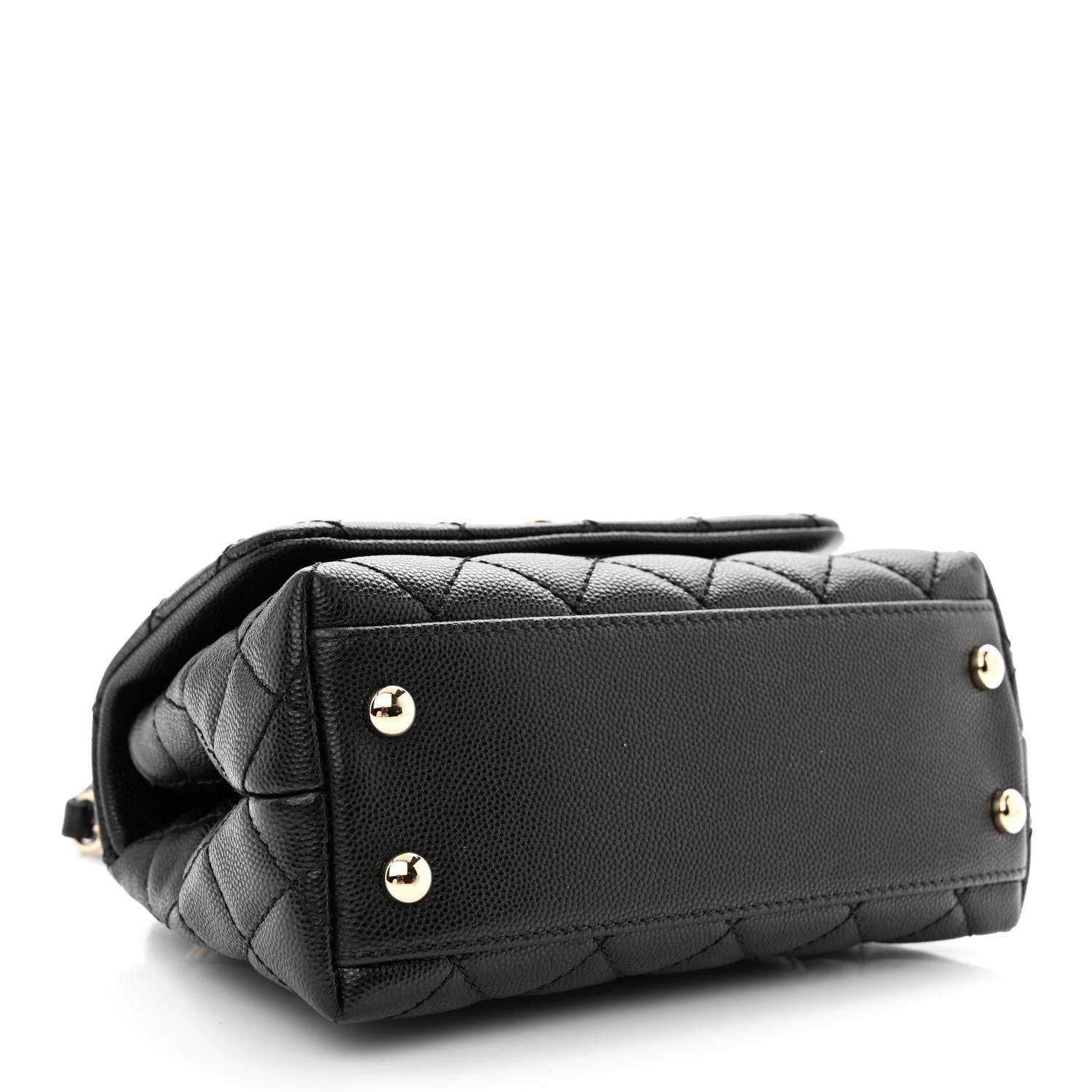Chanel Caviar Quilted Extra Mini Coco Handle Flap Black 4 of 12
