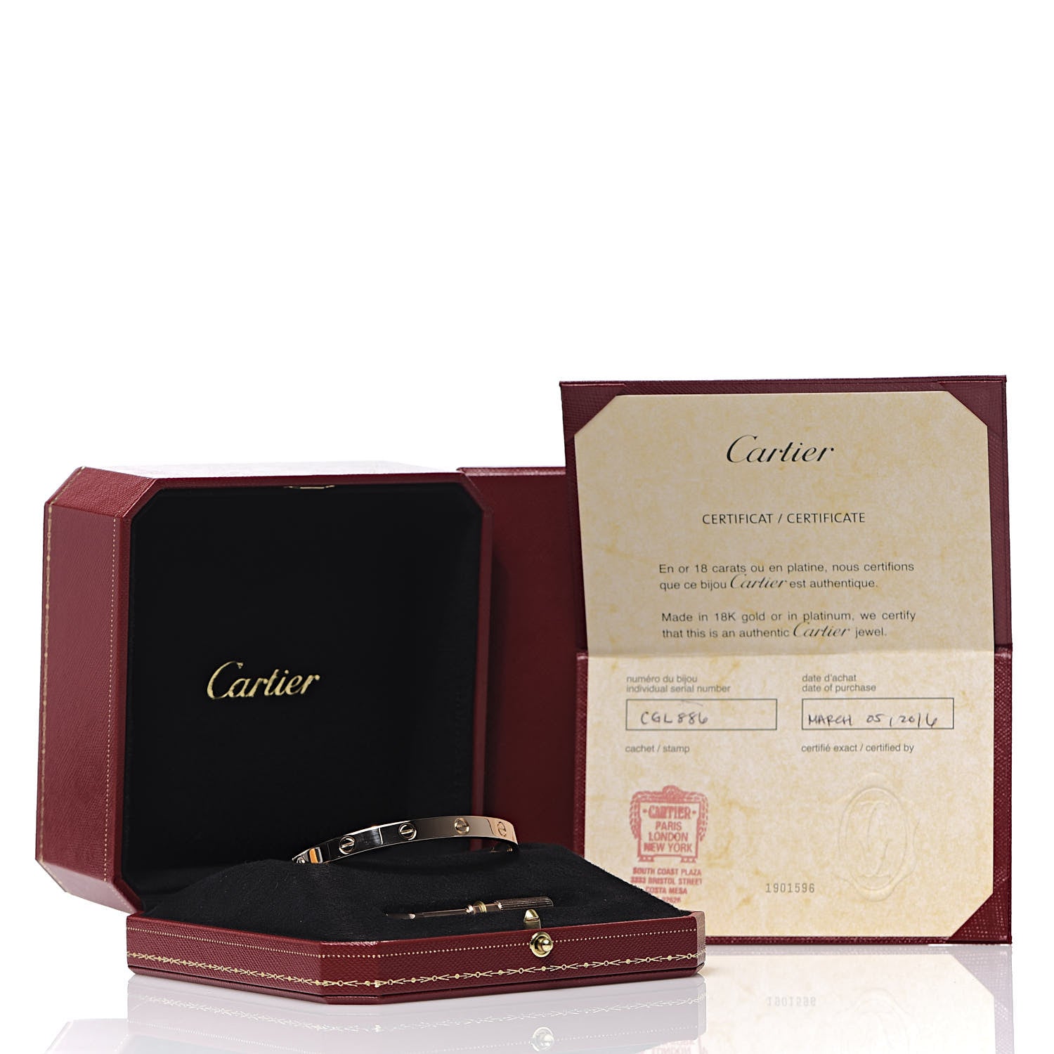 Cartier 18K Pink Gold LOVE Bracelet 19 7 of 7
