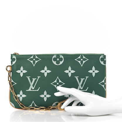 Louis Vuitton Calfskin Monogram Speedy P9 Bandouliere 50 Pochette Green 2 of 6