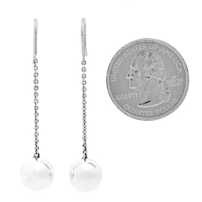 Tiffany Sterling Silver 10mm HardWear Ball Drop Earrings 2 of 4