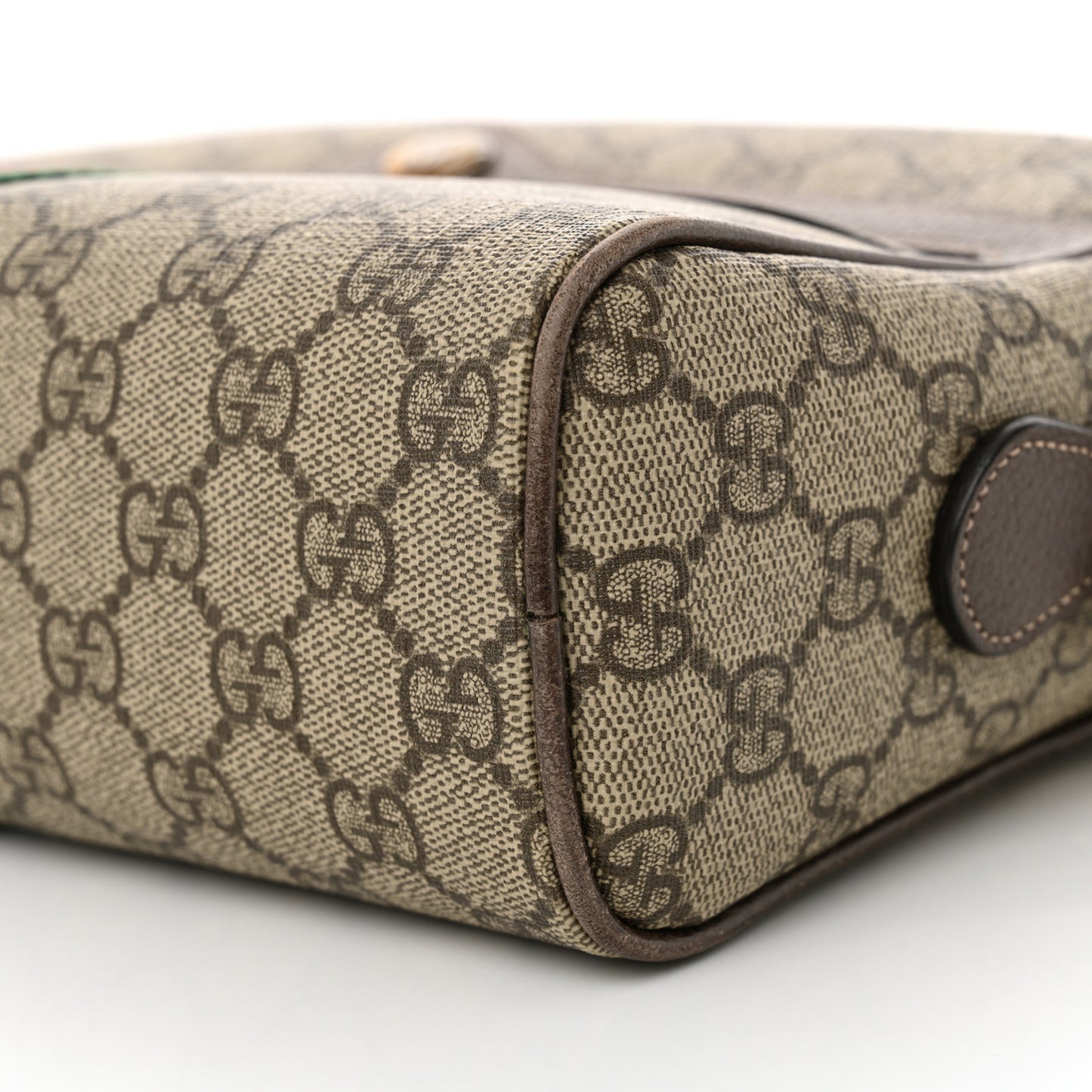 GG Supreme Monogram Web Small Ophidia Shoulder Bag Brown