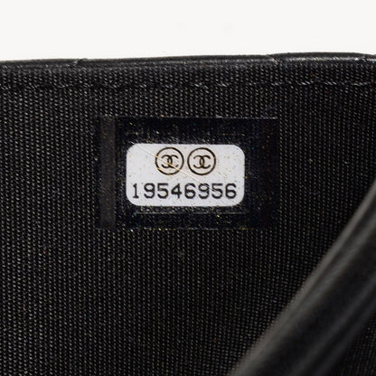 Chanel Calfskin Quilted Boy Wallet On Chain WOC So Black 8 of 8