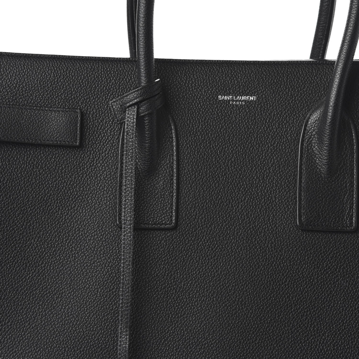 Saint Laurent Grained Calfskin Large Sac De Jour Carryall Black 9 of 9