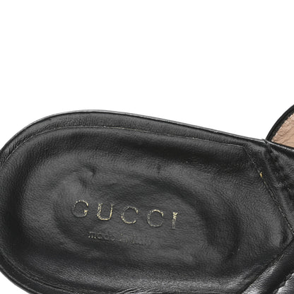 Gucci Nappa Matelasse Double G 35mm Thong Sandals 40.5 Black 8 of 8