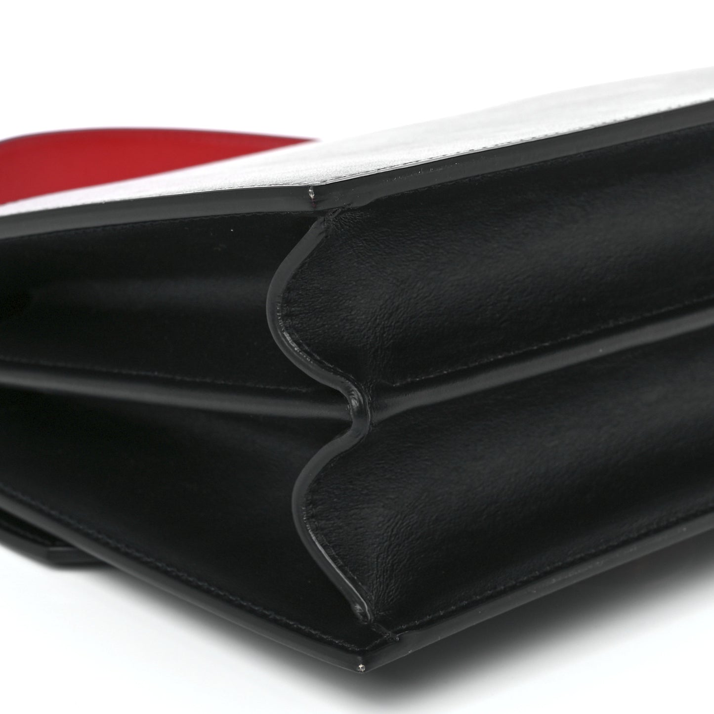 Calfskin Large Elisa Shoulder Bag Black