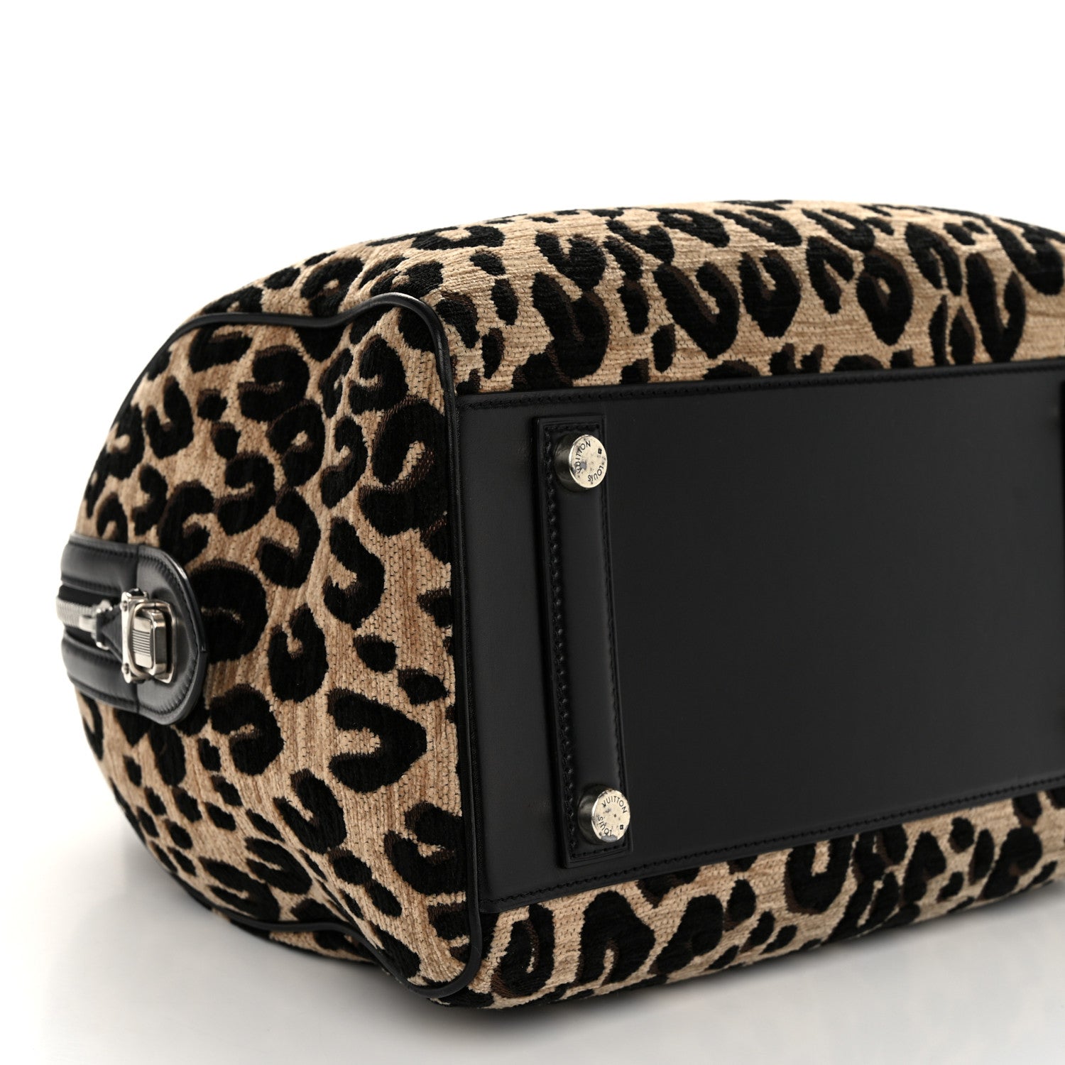 Louis Vuitton Jacquard Velvet Leopard Print Stephen Sprouse Speedy 7 of 9