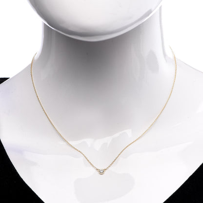 Tiffany 18K Yellow Gold Diamond .14ct Elsa Peretti Diamonds by the Yard Pendant Necklace 2 of 7