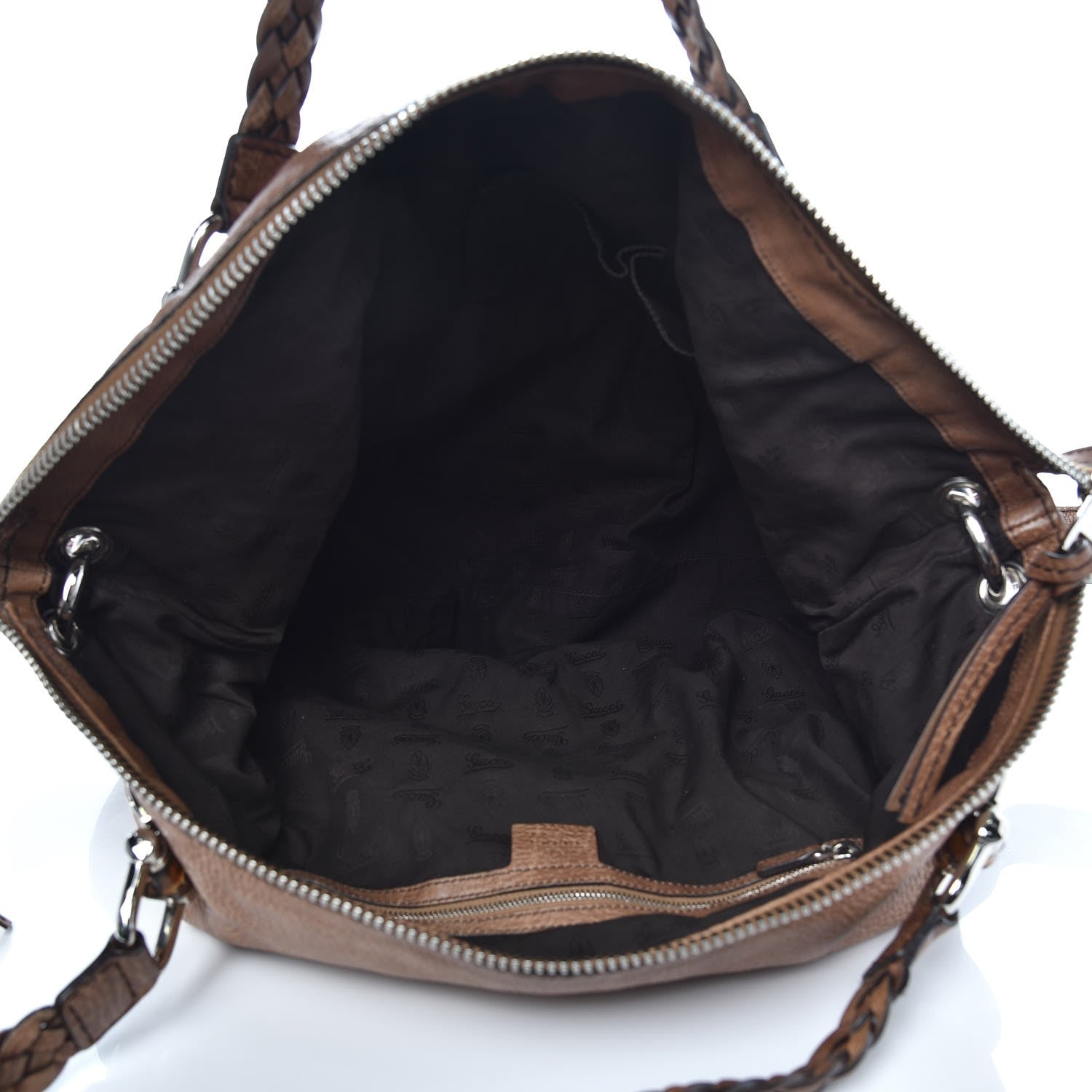 Gucci Calfskin Large Bamboo Bar Shoulder Bag Light Brown 5 of 14