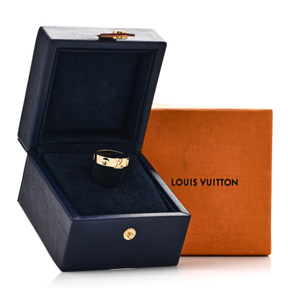 Louis Vuitton 18K Yellow Gold Empreinte LV Ring 53 6.5 6 of 6