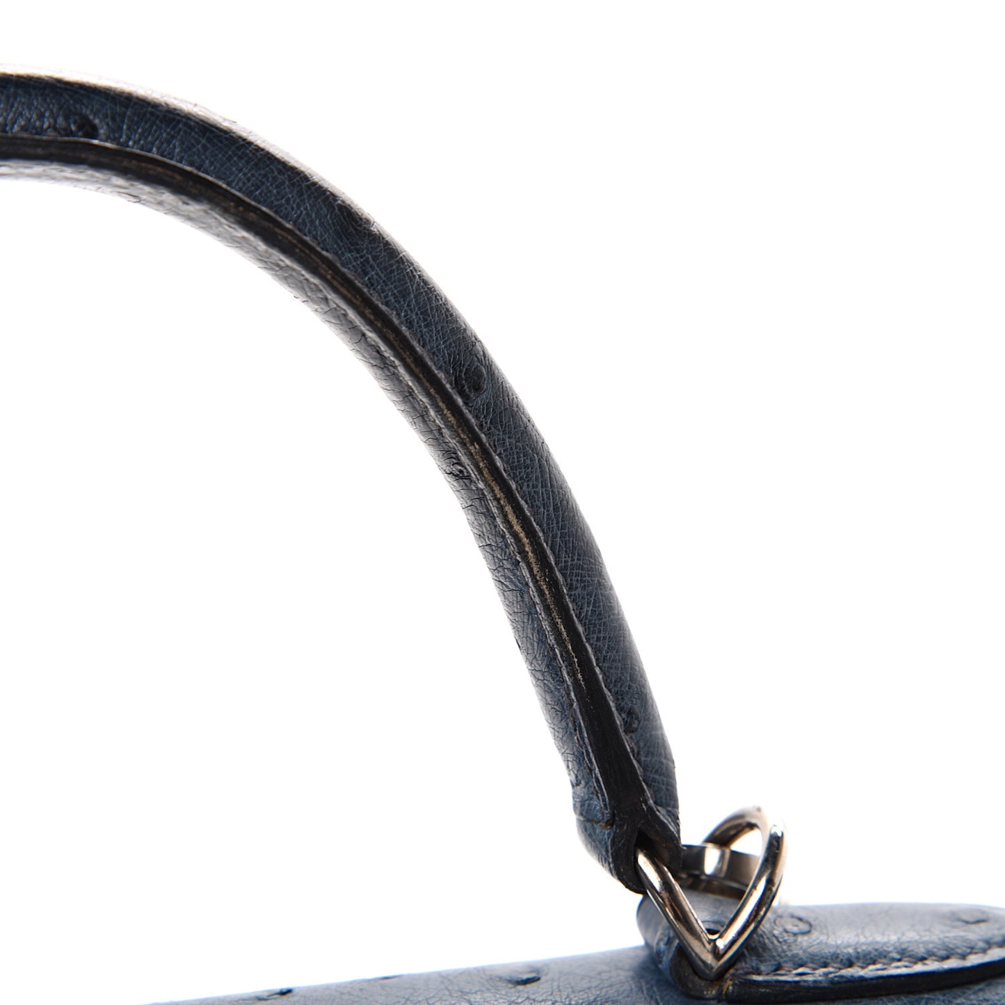 Ostrich Kelly Sellier 28 Bleu Roi