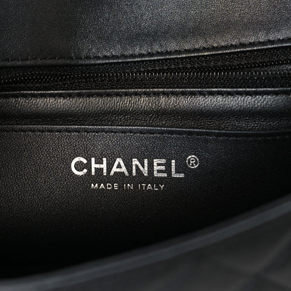 Chanel Pearly Lambskin Quilted Mini Rectangular Flap So Black 6 of 10