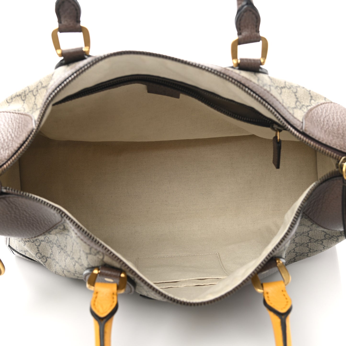 Soft GG Supreme Monogram Web Neo Vintage Duffle Bag Beige New Acero Crop