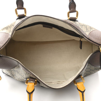 Gucci Soft GG Supreme Monogram Web Neo Vintage Duffle Bag Beige New Acero Crop 4 of 11