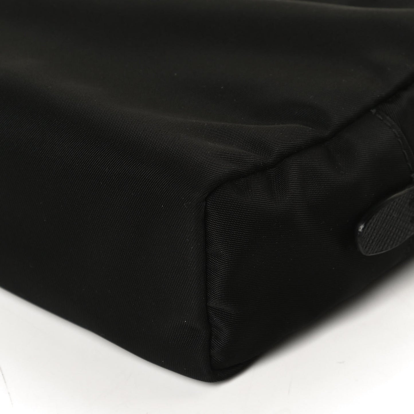 Tessuto Nylon Saffiano Wristlet Black