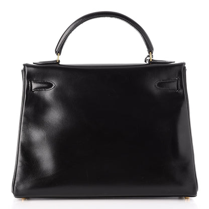 Hermes Box Kelly Retourne 32 Black 5 of 35