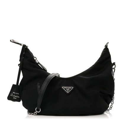 Prada Tessuto Nylon Saffiano Re-Edition 2006 Shoulder Bag Black 1 of 10