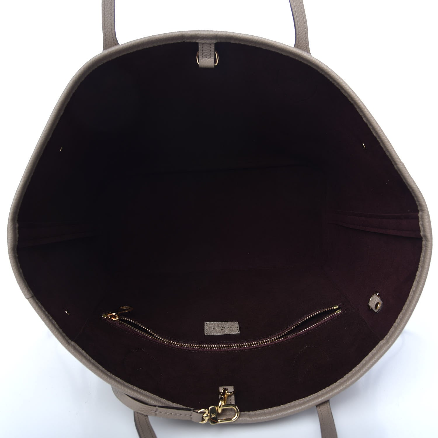 Louis Vuitton Empreinte Monogram Giant Neverfull MM Tourterelle 5 of 9