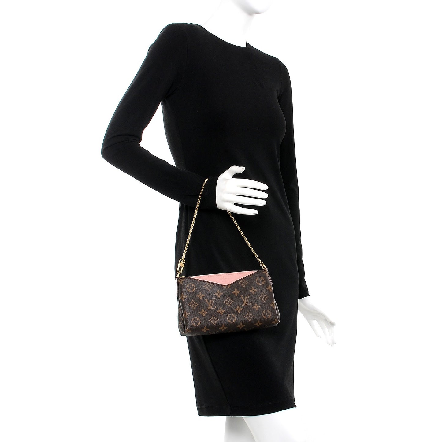 Monogram Pallas Clutch Rose Poudre