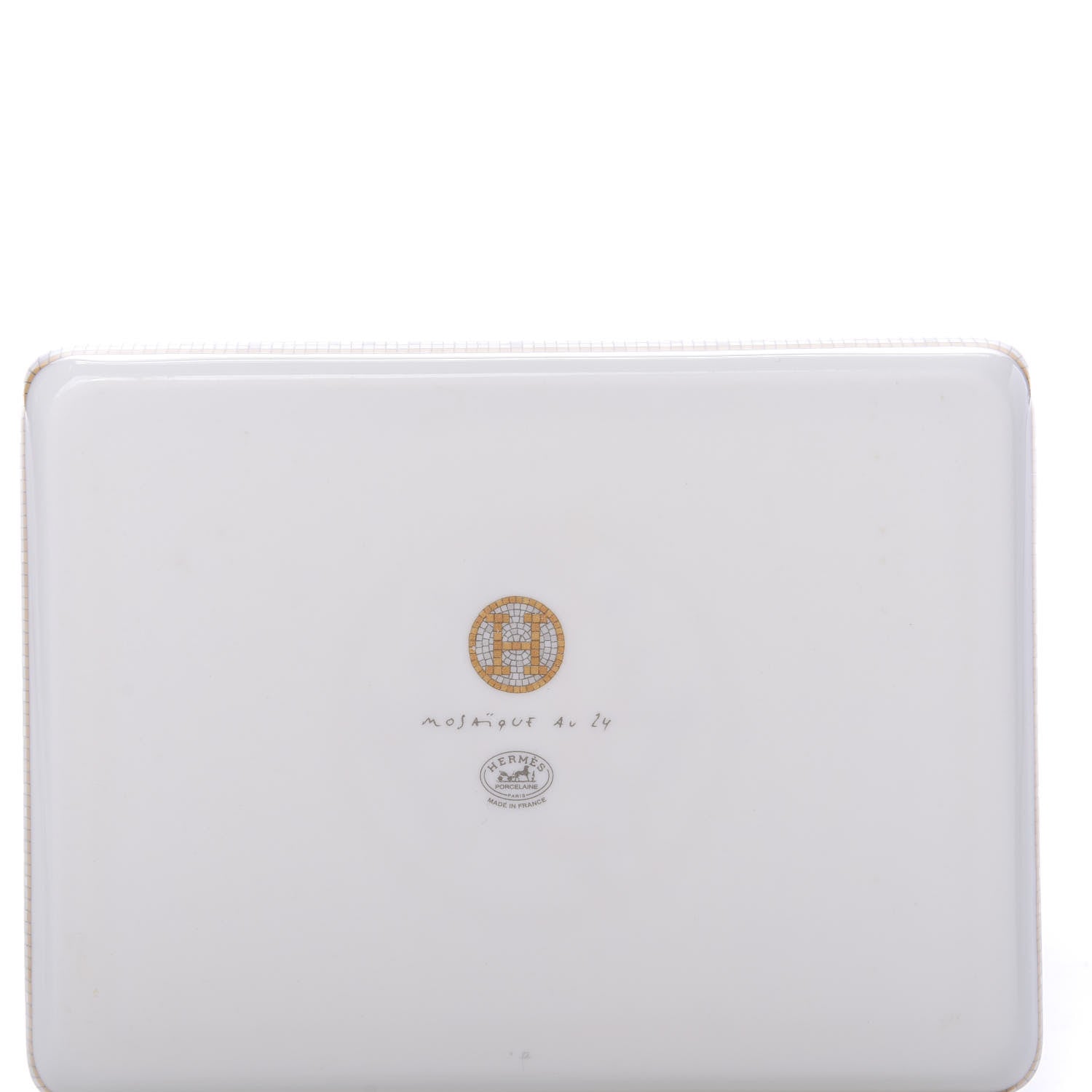 Hermes Porcelain Mosaique au 24 Sushi Plate 7 of 8