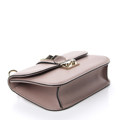 Valentino Garavani Vitello Small Glam Lock Rockstud Flap Poudre 4 of 14