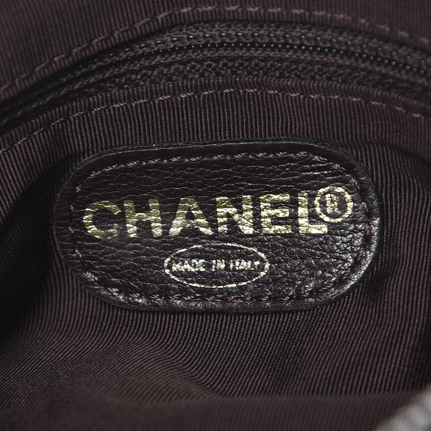 Chanel Lambskin CC Tote Brown 6 of 10