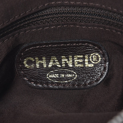 Chanel Lambskin CC Tote Brown 6 of 10