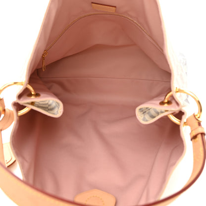 Louis Vuitton Damier Azur Graceful MM Rose Ballerine 5 of 13