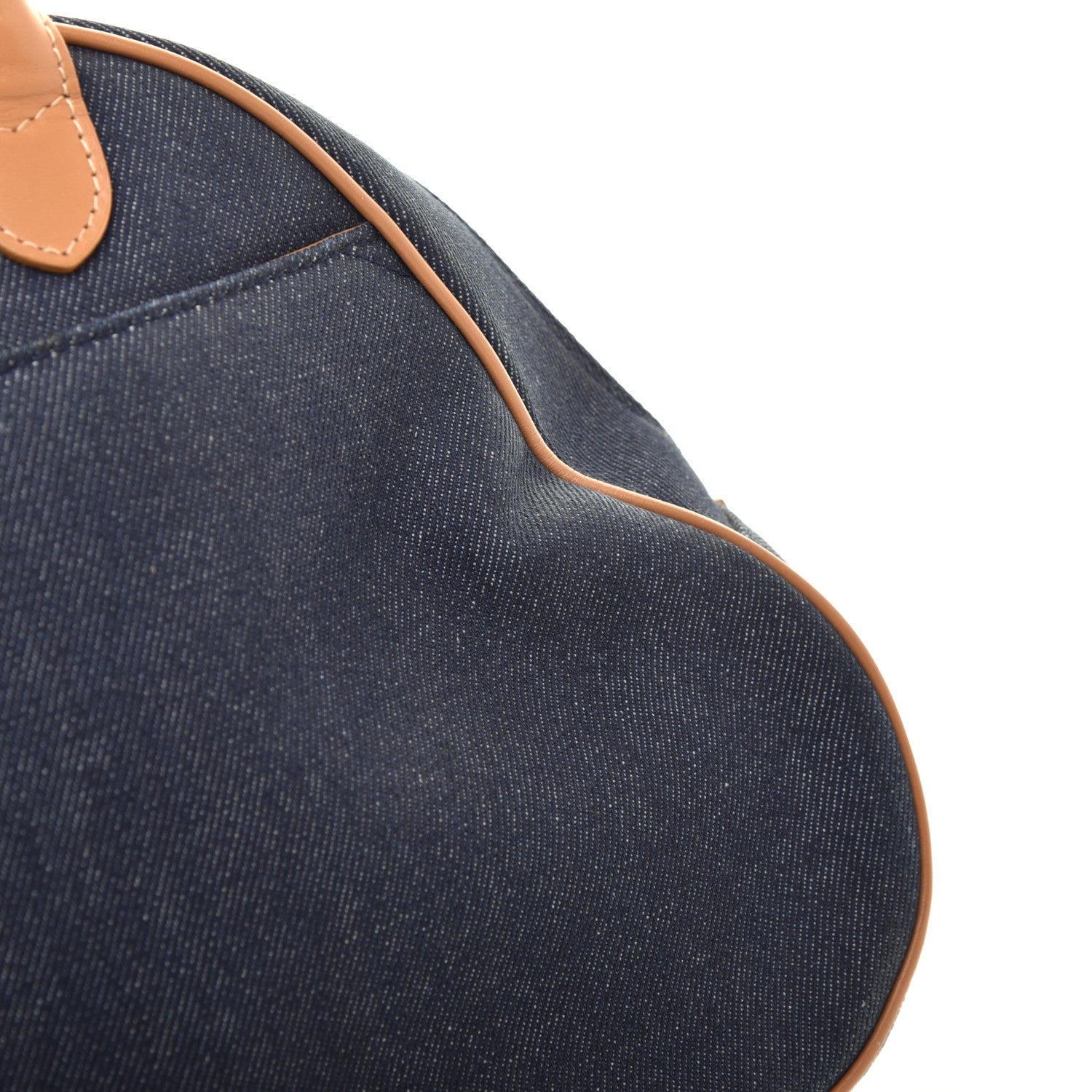 Christian Dior Denim Calfskin Saddle Bowler Blue 10 of 10