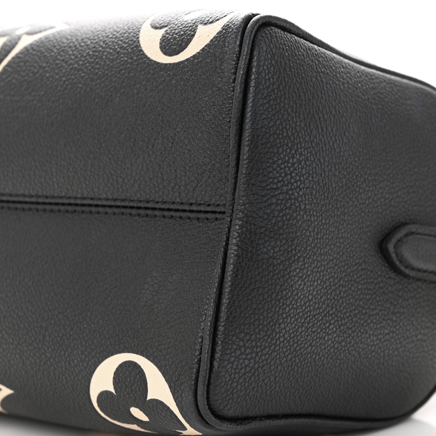Louis Vuitton Empreinte Monogram Giant Speedy Bandouliere 25 Black Beige 9 of 9