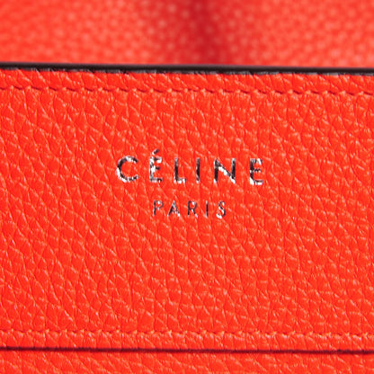 Celine Drummed Calfskin Micro Luggage Vermillion 6 of 8