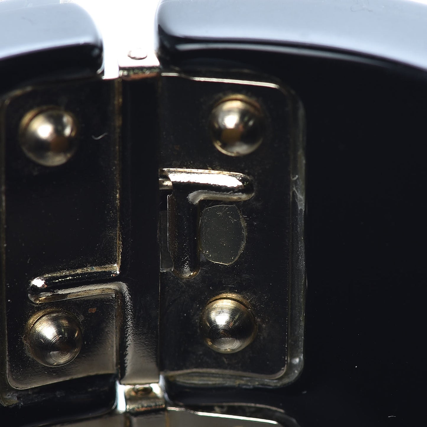 Resin Crystal Squares CC Cuff Black