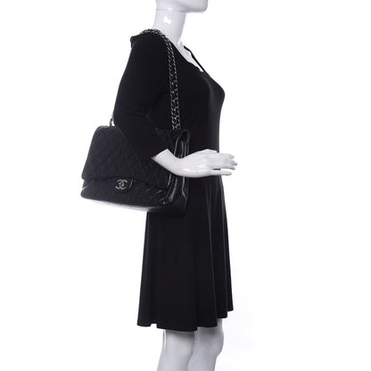 Chanel Lambskin Quilted Maxi Double Flap Black 2 of 16