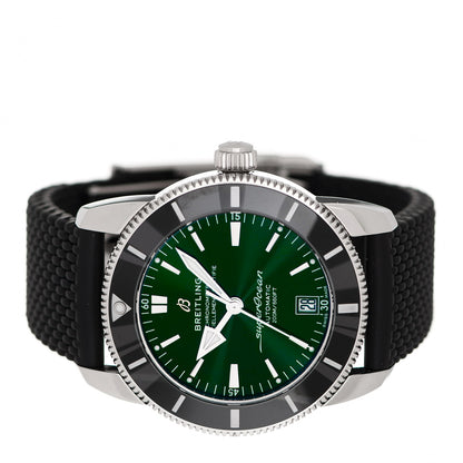 Breitling Stainless Steel Rubber 42mm Superocean Heritage II B20 Automatic Watch Green AB2010121L1S1 2 of 5