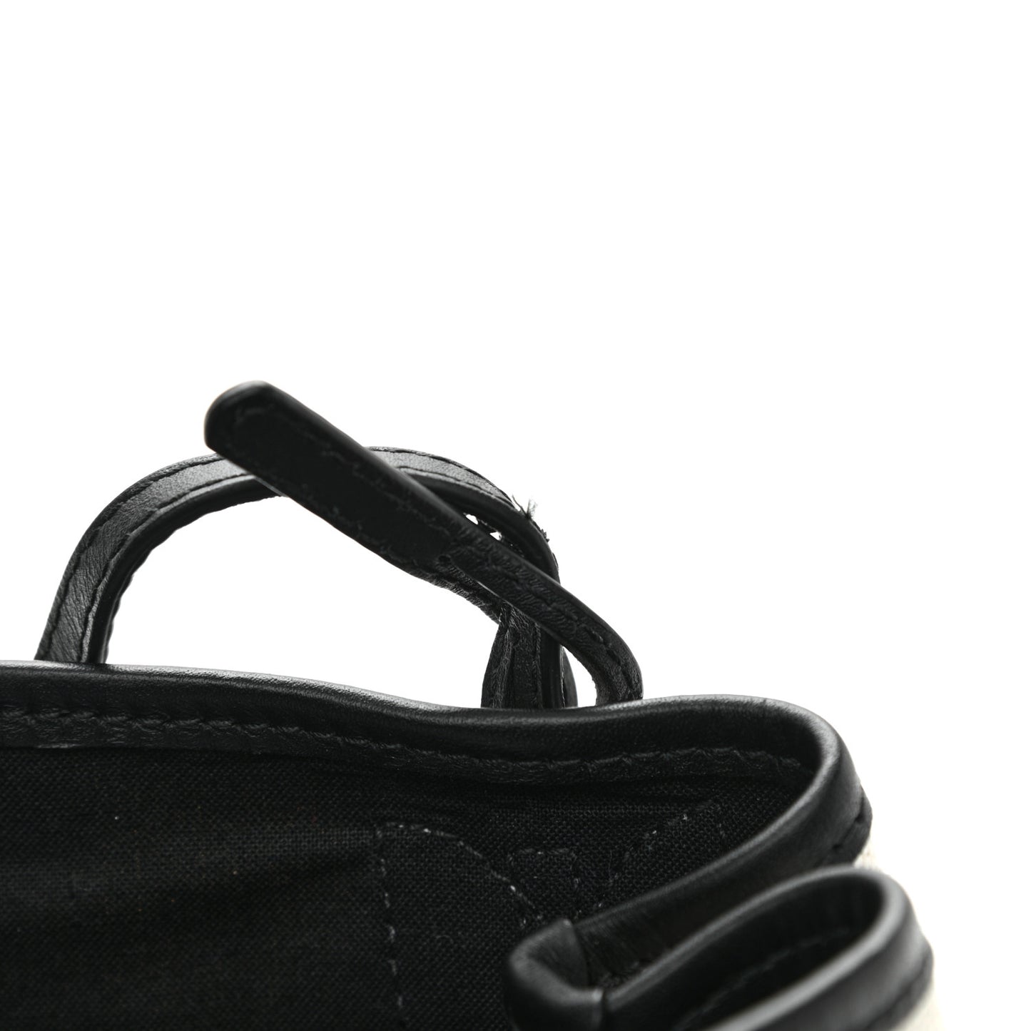 Cotton Canvas Calfskin Navy Cabas XS Natural Black