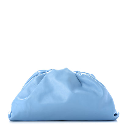 Bottega Veneta Smooth Butter Calf The Pouch Oversized Clutch Sky Blue 1 of 9
