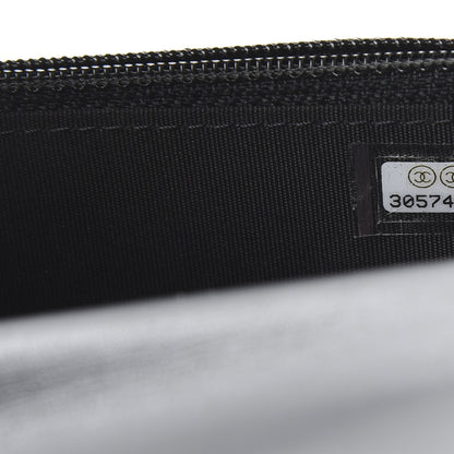 Chanel Calfskin Quilted Pearl Clutch With Chain Black 10 of 11