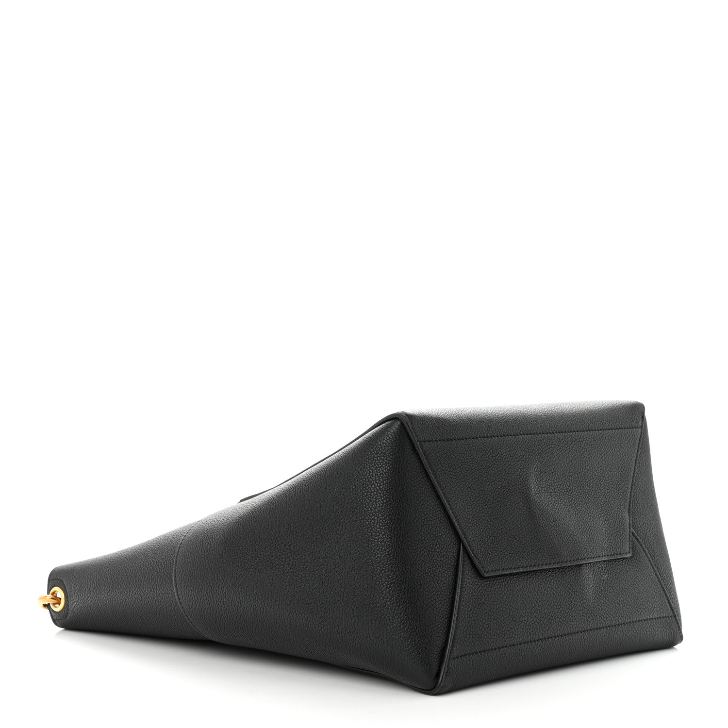 Celine Soft Grained Calfskin Sangle Bucket Bag Black 4 of 9