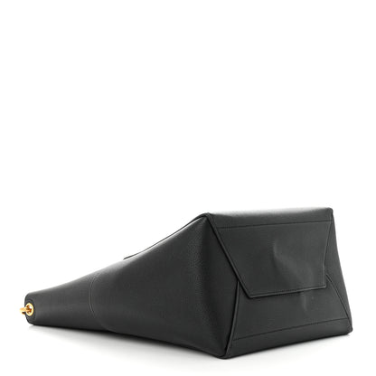 Celine Soft Grained Calfskin Sangle Bucket Bag Black 4 of 9