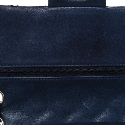 Chanel Lambskin Quilted Medium Double Flap Bijoux Chain Navy 11 of 23